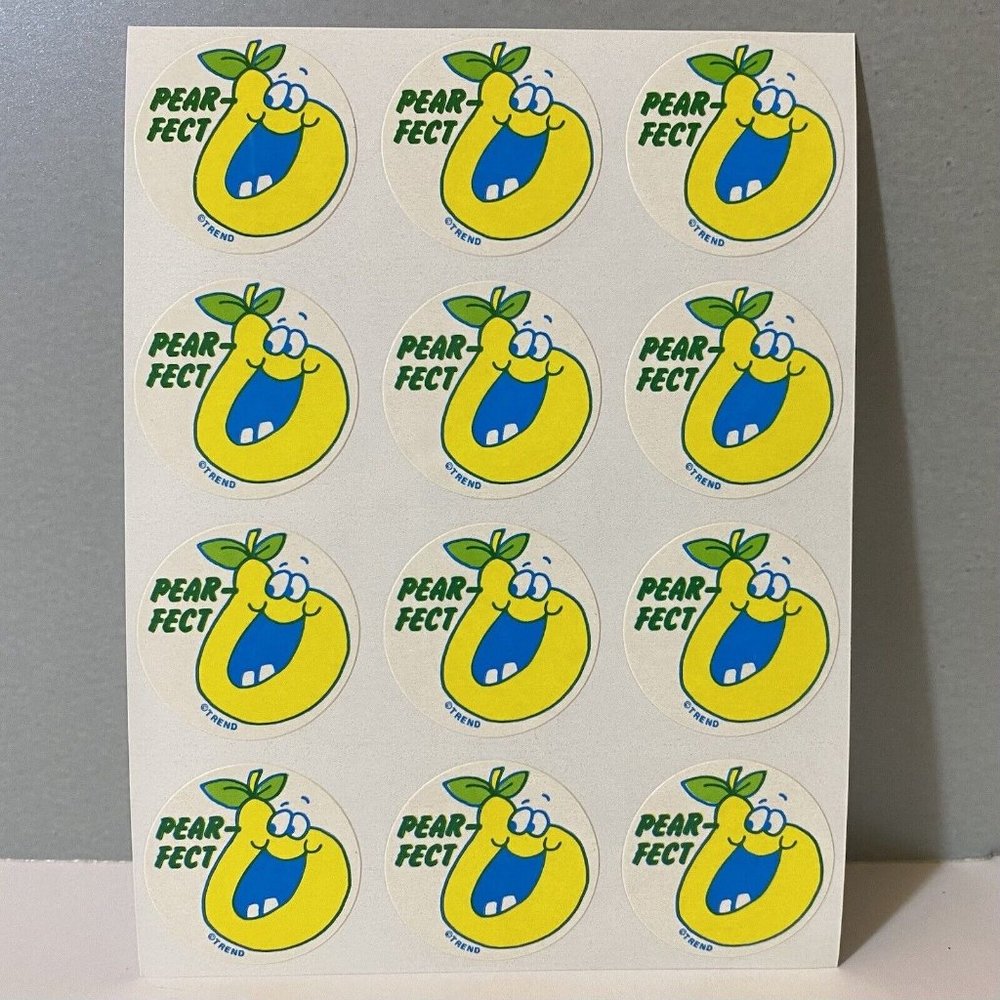 Vintage Trend Pear-Fect Scratch ‘N Sniff Pear Stickers - Glossy